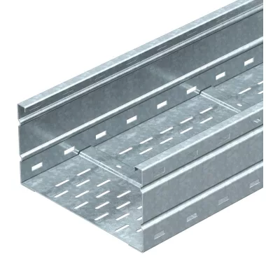 OBO 6098562 WKSG 165 FT Nagyfesztávú Kábeltálca perforált, fenékbordával 160x500x6000mm merítetten tűzihorganyzott acél