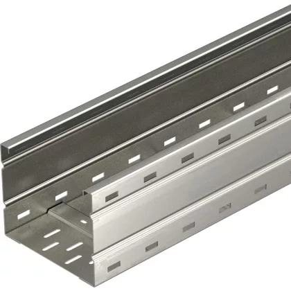   OBO 6098573 WKSG 163 VA 4301 Nagyfesztávú Kábeltálca perforált, fenékbordával 160x300x6000mm rozsdamentes acél