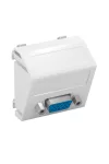 OBO 6104622 MTS-VGA S RW1 Modul 45 Vga Csatlakozó Aljzat Hüvely csavaros rögzítéssel 45x45