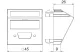 OBO 6104718 MTS-DB O RW1 Modul 45 Vga/d-Sub9 Aljzat csatlakozó hüvely nélkül 45x45mm hófeh