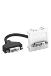 OBO 6104754 MTG-DVI F RW1 Modul 45 Dvi Csatlakozó Aljzat kábellel hüvely-hüvely 45x45mm hófehér polikarbonát