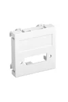 OBO 6104778 MTG-DV O RW1 Modul 45 Dvi Csatlakozó Aljzat csatlakozó hüvely nélkül 45x45mm hófehér polikarbonát