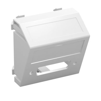   OBO 6104790 MTS-DV O RW1 Modul 45 Dvi Csatlakozó Aljzat csatlakozó hüvely nélkül 45x45mm hófehér polikarbonát