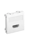 OBO 6104802 MTG-HD S RW1 Modul 45 Hdmi Csatlakozó Aljzat Hüvely csavaros rögzítéssel 45x45mm hófehér polikarbonát