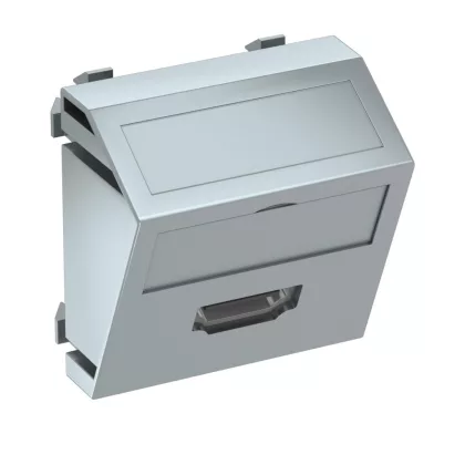   OBO 6104820 MTS-HD S AL1 Modul 45 Hdmi Csatlakozó Aljzat Hüvely csavaros rögzítéssel 45x45mm festett alumínium polikarbonát