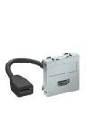 OBO 6104832 MTG-HD F AL1 Modul 45 Hdmi Csatlakozó Aljzat kábellel hüvely-hüvely 45x45mm festett alumínium polikarbonát