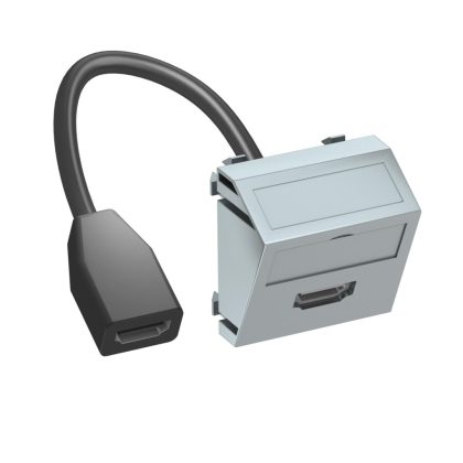 OBO 6104844 MTS-HD F AL1 Modul 45 Hdmi Csatlakozó Aljzat kábellel hüvely-hüvely 45x45mm fe