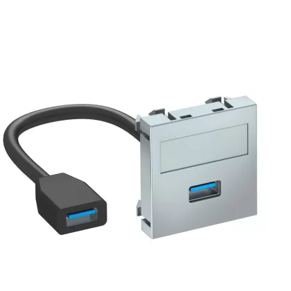 OBO 6104928 MTG-U3A F AL1 Modul 45 Usb 3.0 A-A Csatlakozó Aljzat kábellel hüvely-hüvely 45