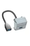OBO 6104940 MTS-U3A F AL1 Modul 45 Usb 3.0 A-A Csatlakozó Aljzat kábellel hüvely-hüvely 45