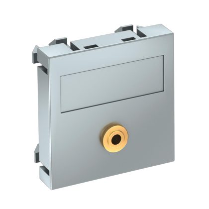   OBO 6104952 MTG-MK L AL1 Modul 45 Mini Jack Csatlakozó Aljzat hüvely egyenes csatlakozás 45x45mm festett alumínium polikarbonát