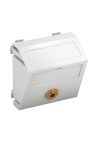 OBO 6104958 MTS-MK L RW1 Modul 45 Mini Jack Csatlakozó Aljzat hüvely egyenes csatlakozás 45x45mm hófehér polikarbonát