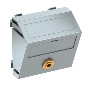 OBO 6104964 MTS-MK L AL1 Modul 45 Mini Jack Csatlakozó Aljzat hüvely egyenes csatlakozás 4
