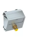 OBO 6105012 MTS-R F AL1 Modul 45 Rca Csatlakozóaljzat egyes hüvely-hüvely 45x45mm festett 