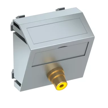 OBO 6105012 MTS-R F AL1 Modul 45 Rca Csatlakozóaljzat egyes hüvely-hüvely 45x45mm festett 