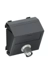 OBO 6105033 MTS-BC F SWGR1 Modul 45 Bnc Csatlakozóaljzat egyes hüvely-hüvely 45x45mm szürkésfekete polikarbonát