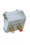 OBO 6105060 MTS-2R L AL1 Modul 45 Rca Csatlakozóaljzat Modul 45 RCA csatlakozóaljzat 45x45