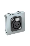 OBO 6105216 MTG-X3F L AL1 Modul 45 3 Pólusú Xlr Csatlakozó Aljzat hüvely egyenes csatlakoz