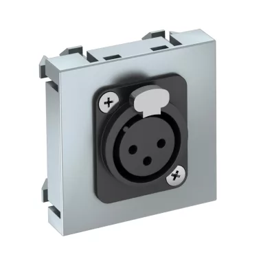 OBO 6105216 MTG-X3F L AL1 Modul 45 3 Pólusú Xlr Csatlakozó Aljzat hüvely egyenes csatlakoz