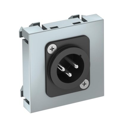 OBO 6105228 MTG-X3M L AL1 Modul 45 3 Pólusú Xlr Csatlakozó Aljzat dugó egyenes csatlakozás