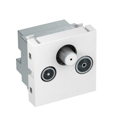   OBO 6105282 ANT-3SD RW1 Antenna Csatlakozó egyedi kivezetés, Radio - TV - SAT 45x45mm hófehér polikarbonát