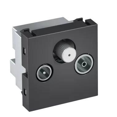 OBO 6105284 ANT-3SD SWGR1 Antenna Csatlakozó egyedi kivezetés, Radio - TV - SAT 45x45mm szürkésfekete polikarbonát