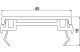 OBO 6112410 GA-OT45RW Fedél Rapid 45-2, 45x2000mm hófehér alumínium