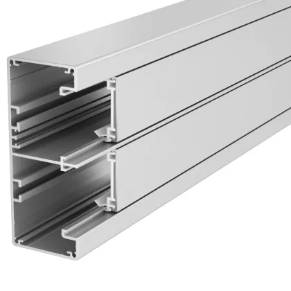 OBO 6112503 GA-53130EL Parapet Csatorna Rapid 45-2 kétrekeszes, 53x130x2000mm eloxált alum