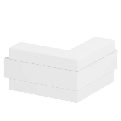   OBO 6113040 GK-AS53100RW Külső Sarok merev forma 190x190x100mm hófehér Polikarbonát/Akrilnitril-butadién-sztirol