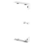 OBO 6113210 GK-KS45-2RW Toldásponti Takaró Rapid 45-2 130-hoz 133x55x15mm hófehér Polikarb