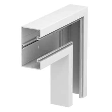 OBO 6114240 GKH-F70130RW Lapos Sarokelem Halogénmentes 70x130mm hófehér Polikarbonát/Akrilnitril-butadién-sztirol