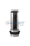 Distribuitor birou incastrat OBO 6116882 DBV-A3E D3S2K Deskbox, alumínium