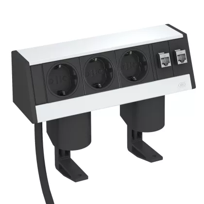 OBO 6116942 DB-1B3 D3S2K Deskbox Kábellel rögzítővel eloxált alumínium OBO 6116942 DB-1B3 D3S2K Deskbox Kábellel rögzítővel eloxált alumínium