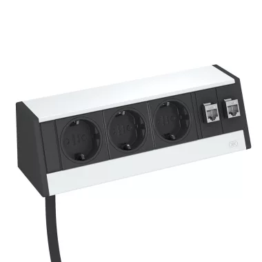 OBO 6116945 DB-0B3 D3S2K Deskbox Kábellel rögzítő nélkül eloxált alumínium