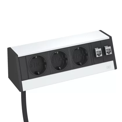 OBO 6116945 DB-0B3 D3S2K Deskbox Kábellel rögzítő nélkül eloxált alumínium OBO 6116945 DB-0B3 D3S2K Deskbox Kábellel rögzítő nélkül eloxált alumínium