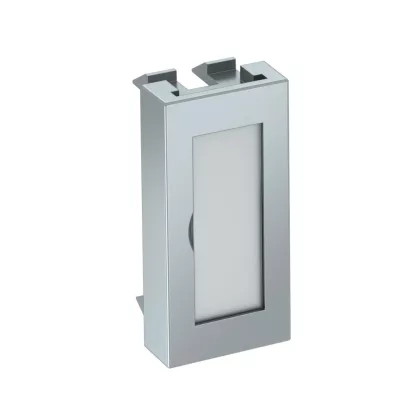   OBO 6117412 ADP-BF AL0.5 Vakfedél 1/2 Modul felirati mezovel 45x22,5mm festett alumínium
