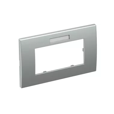 OBO 6119356 AR45-BF2 AL Takarókeret Modul 45, 2-részes 84x140mm festett alumínium polikarbonát
