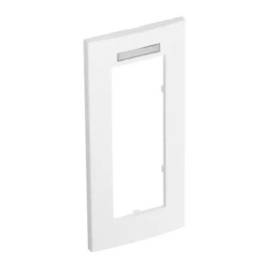 OBO 6119387 AR45-BSF3 RW Takarókeret 50mm-es szerelvényhez egyes 84x185mm hófehér polikarbonát