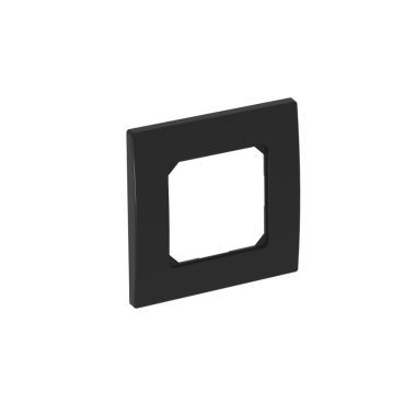 OBO 6119394 AR50-F1 SWGR Takarókeret 50mm-es szerelvényhez egyes 84x84mm szürkésfekete polikarbonát