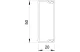 OBO 6168736 WDK20050RW Fali És Mennyezeti Csatorna fenékperforálással 20x50x2000mm hófehér