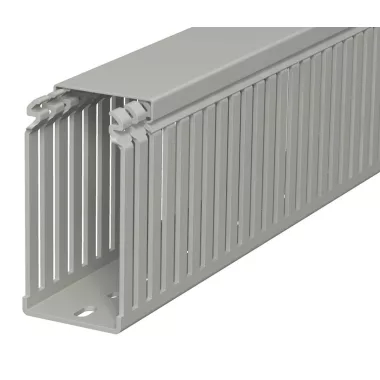 OBO 6178336 LKV 10050 Vezetékrendező Csatorna 100x50x2000mm kőszürke PVC