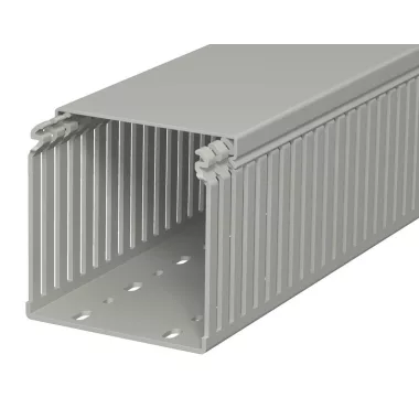OBO 6178341 LKV 100100 Vezetékrendező Csatorna 100x100x2000mm kőszürke PVC