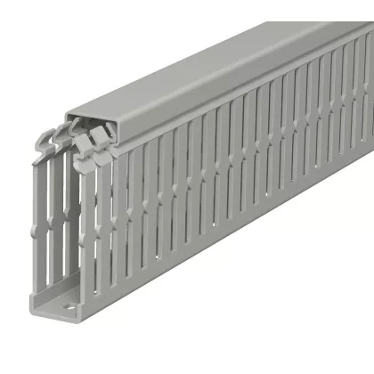 OBO 6178420 LKV N 75025 Vezetékrendező Csatorna 75x25x2000mm kőszürke PVC OBO 6178420 LKV N 75025 Vezetékrendező Csatorna 75x25x2000mm kőszürke PVC
