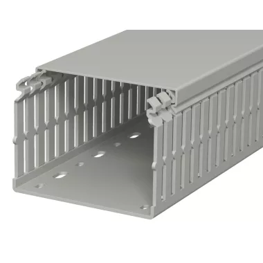 OBO 6178428 LKV N 75100 Vezetékrendező Csatorna 75x100x2000mm kőszürke PVC