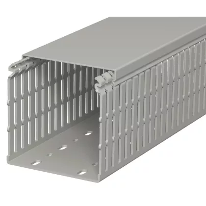 OBO 6178441 LKV N 100100 Vezetékrendező Csatorna 100x100x2000mm kőszürke PVC OBO 6178441 LKV N 100100 Vezetékrendező Csatorna 100x100x2000mm kőszürke PVC