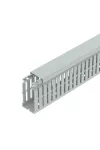 OBO 6178552 LKVH N 75037 Vezetékrendező Csatorna halogénmentes 75x37,5x2000mm világosszürke Polikarbonát/Akrilnitril-butadién-sztirol