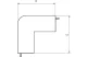 OBO 6192335 WDK HA60110RW Külső Sarokfedél 60x110mm hófehér PVC
