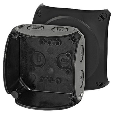 HENSEL KF 0200 B Időjárásálló kábelösszekötő doboz, 93x93x62 mm, IP66/67