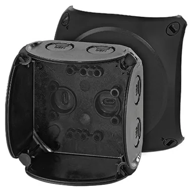 HENSEL KF 0200 B Időjárásálló kábelösszekötő doboz, 93x93x62 mm, IP66/67