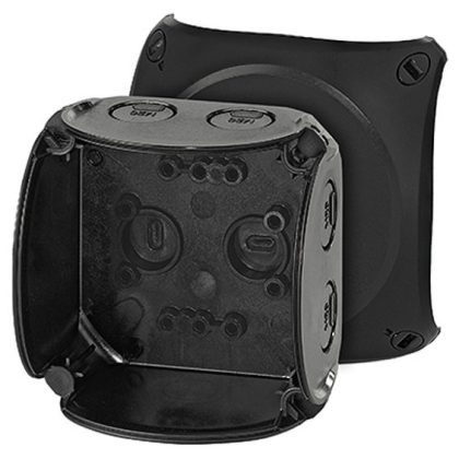   HENSEL KF 0200 B Időjárásálló kábelösszekötő doboz, 93x93x62 mm, IP66/67