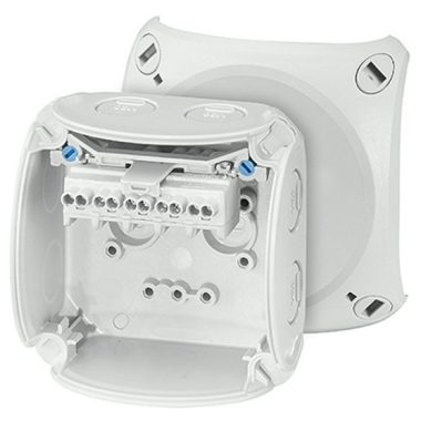 HENSEL KF 0202 G Cutie de joncțiune a cablurilor rezistentă la intemperii, 93x93x62 mm, IP66 / 67